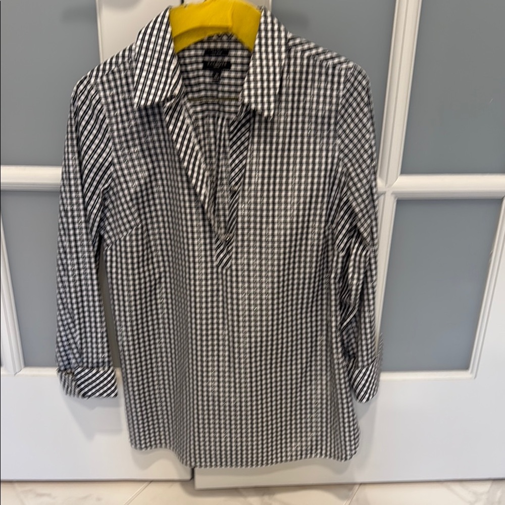 Black and White Checkered Shirt